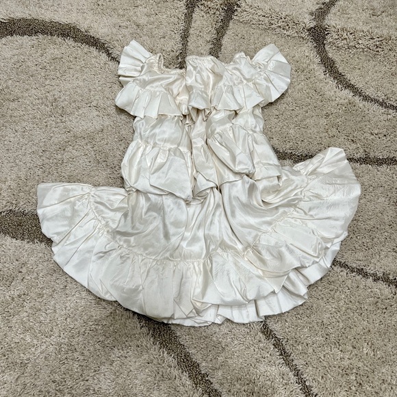 FINAL PRICE. NWT Azeeza Silk Ruffle Tiered Dress - Picture 4 of 6